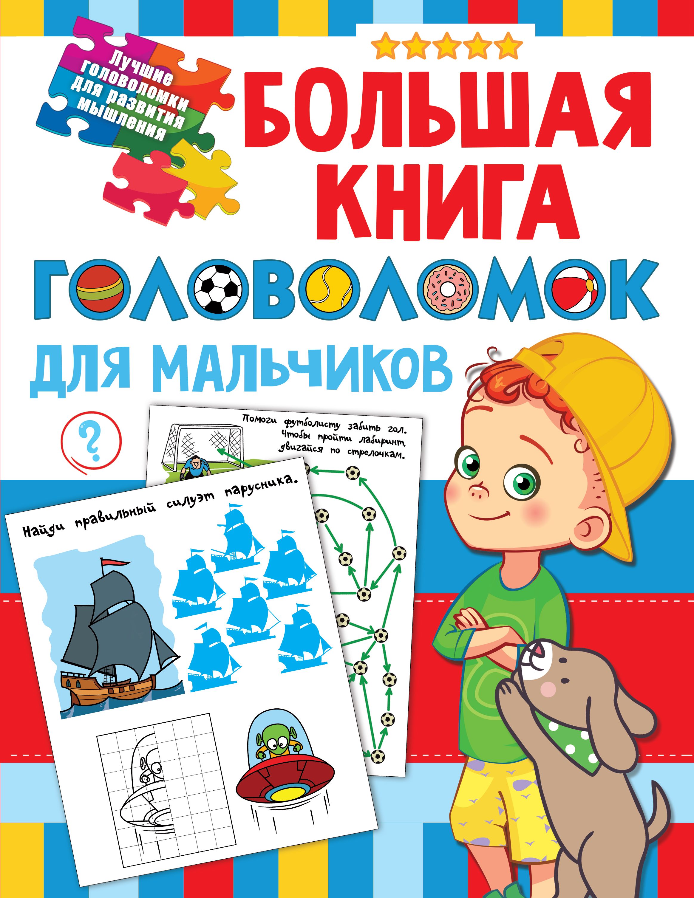 Большая книга головоломок для мальчиков